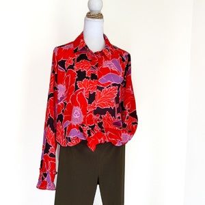 Who What Wear Floral Shirt / Blouse: SZ